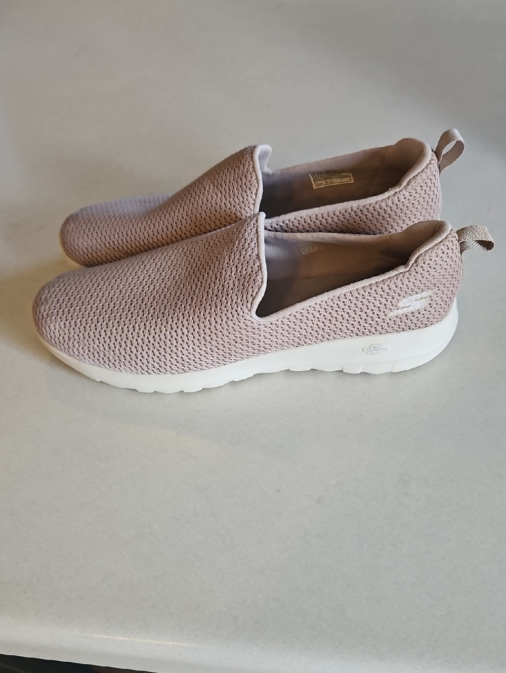Skechers Tan Slip On Sneakers